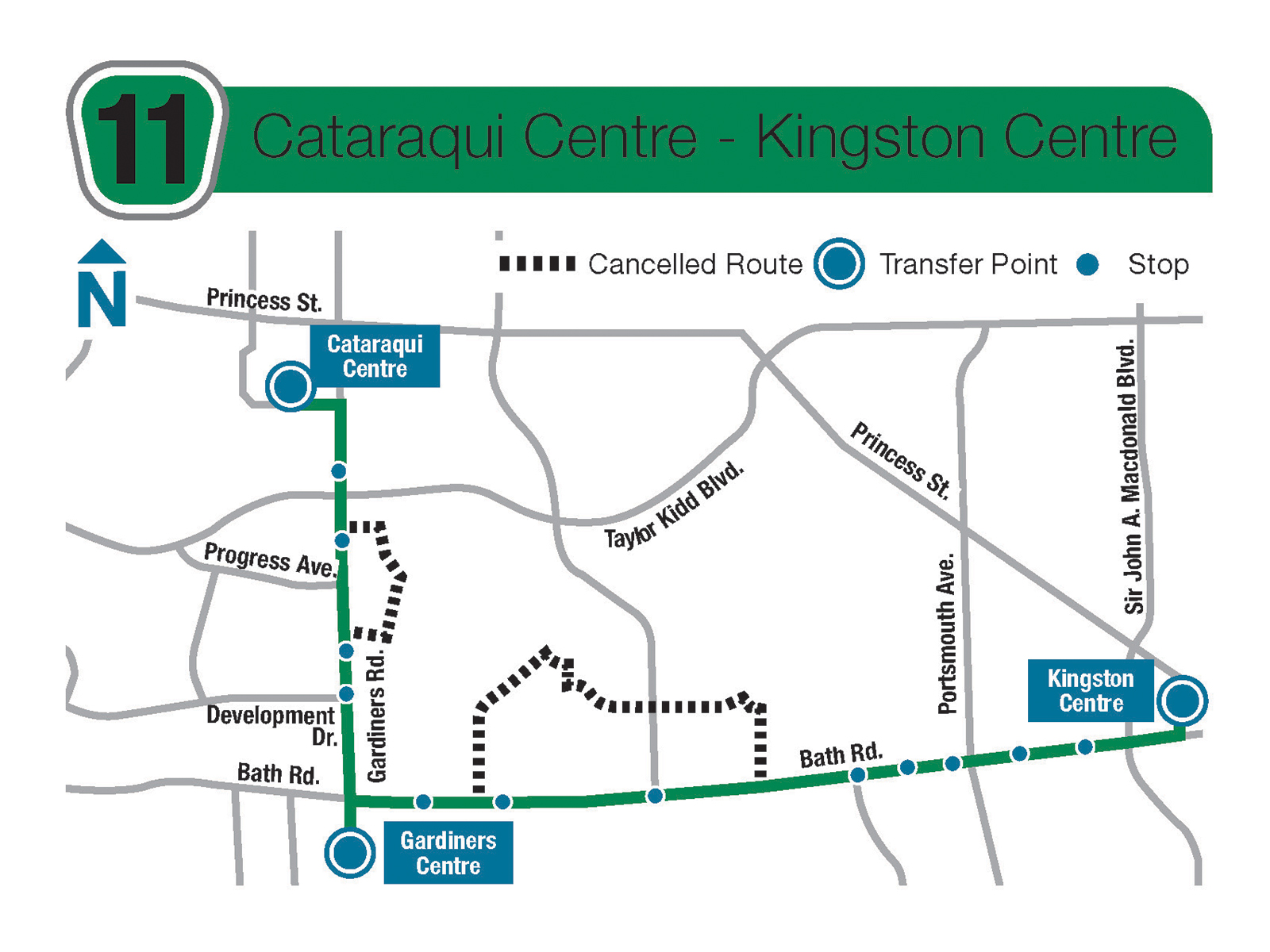 Snow route 11 map