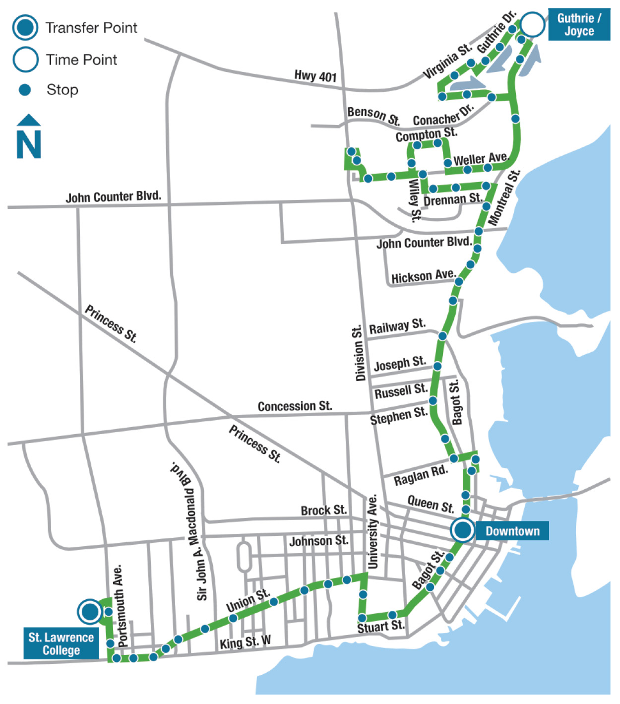 Route 1 Map