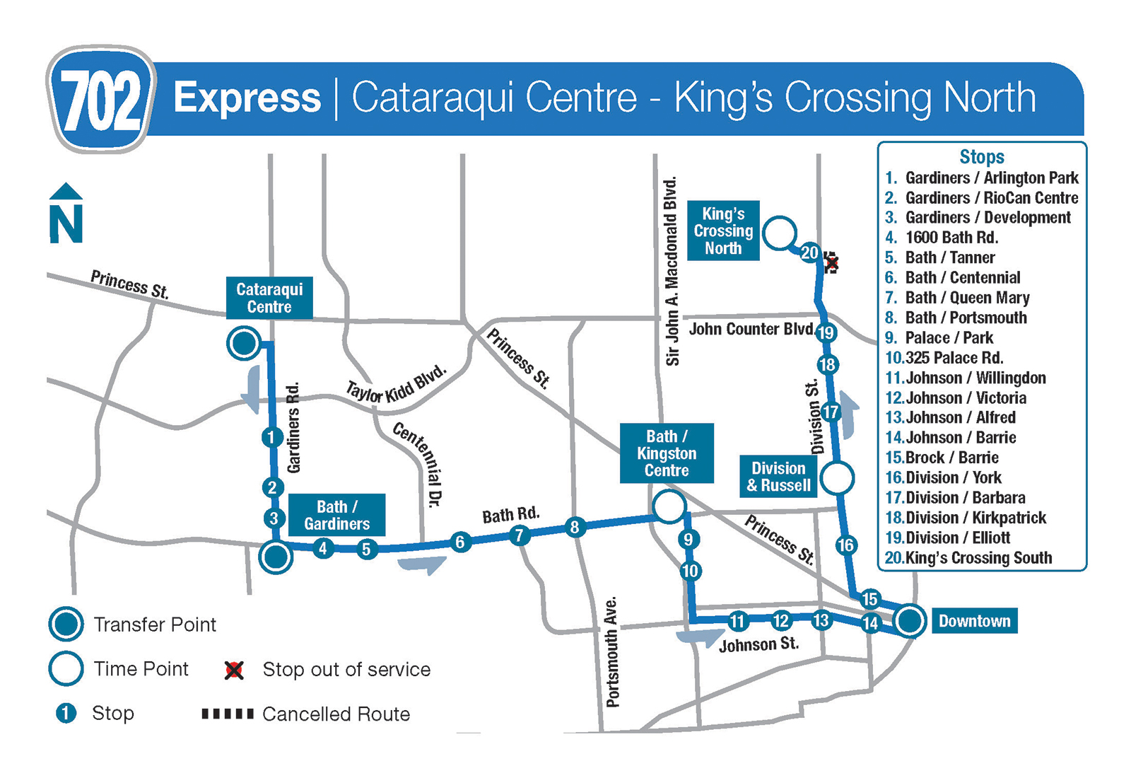 Snow route 702 map