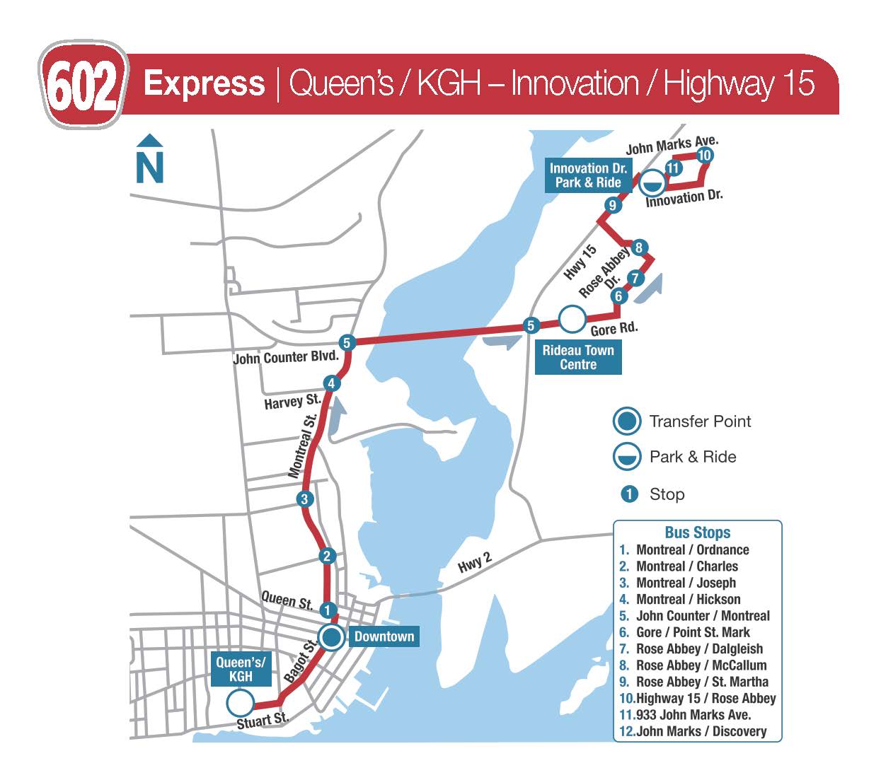 Temporary route 601 map