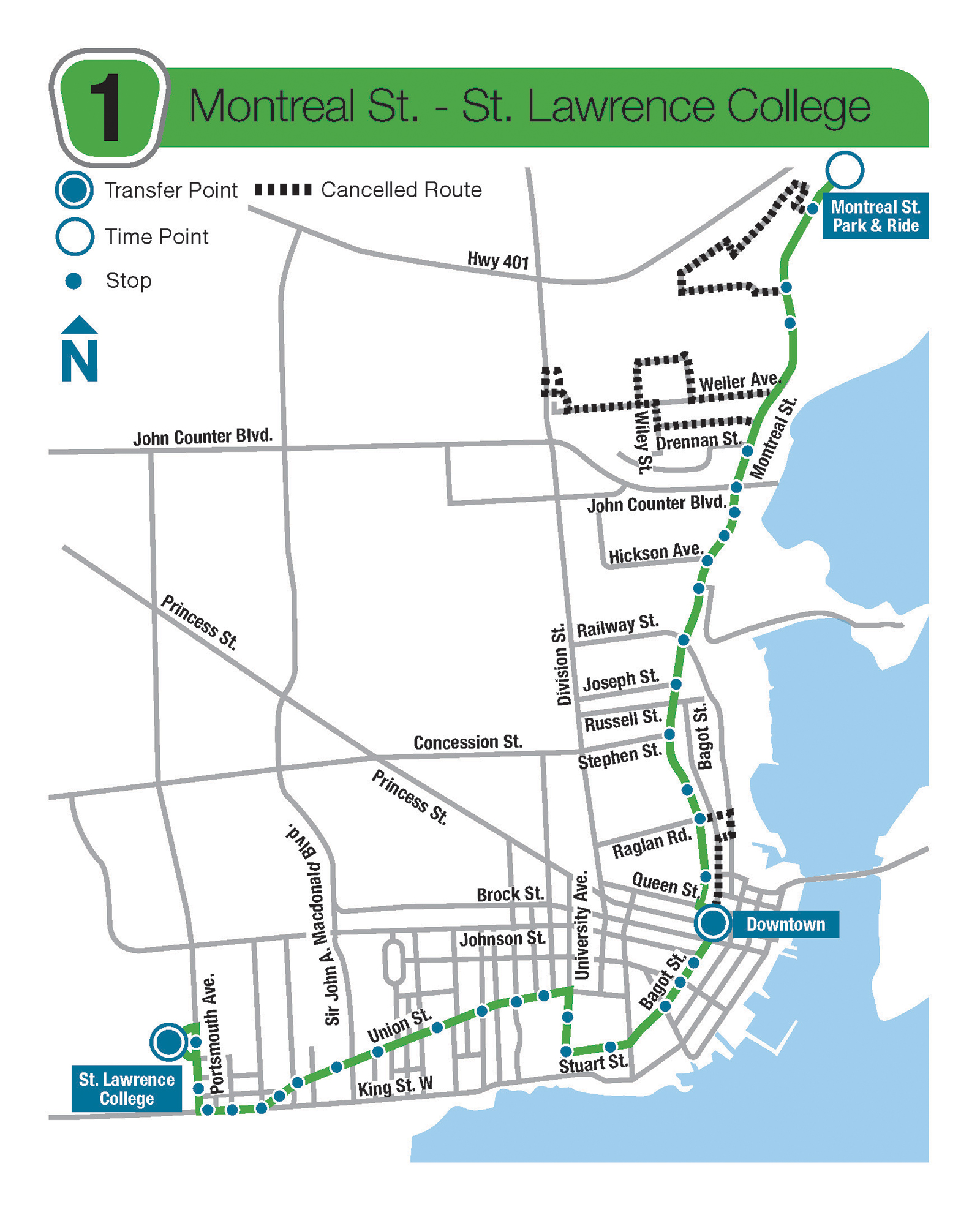 Snow Route 1 Map